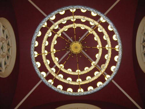 chandelier palace of culture light