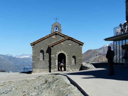 chapel alpine mountains