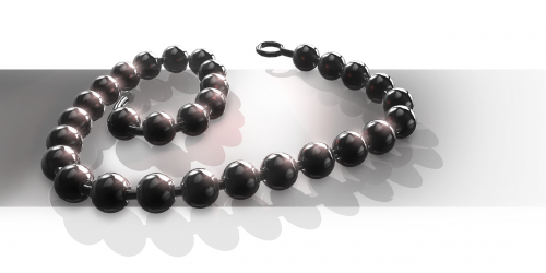 chaplet black chain