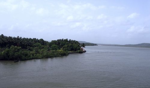 chapora river goa india