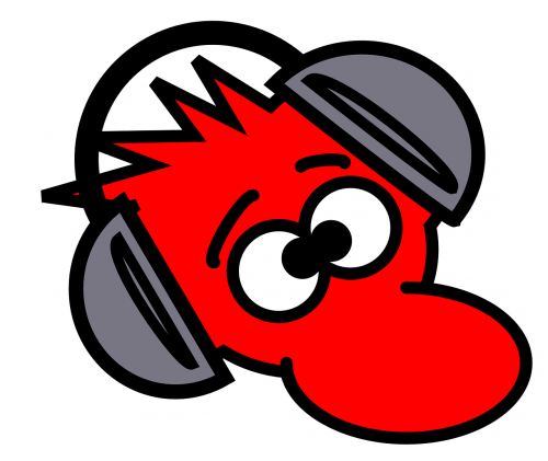 character red headphones