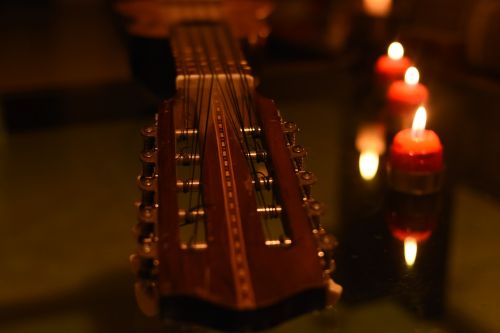 charango music light of a candle