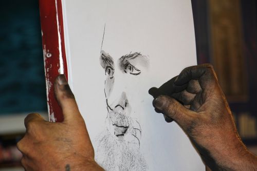 charcoal drawing charcoal pencil portrait