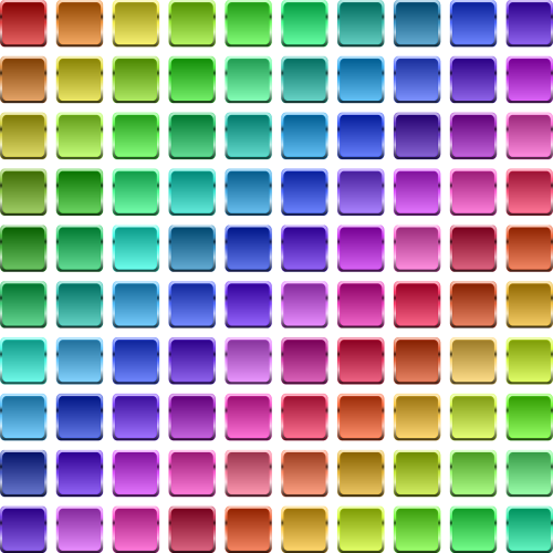 chart of color button color