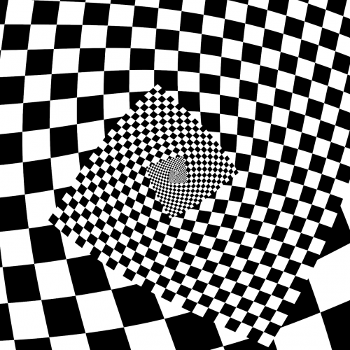 checkerboard checkered droste effect