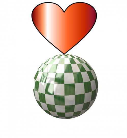 Checkerboard Heart 2