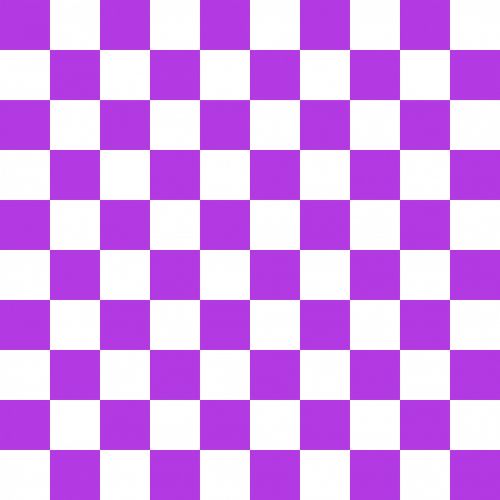 Checkerboard Squares Purple White