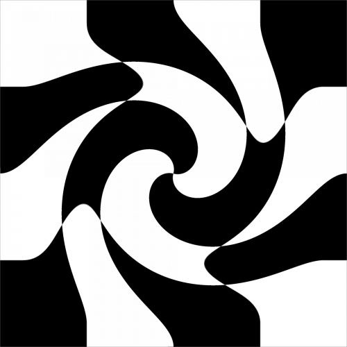 Checkerboard Swirl