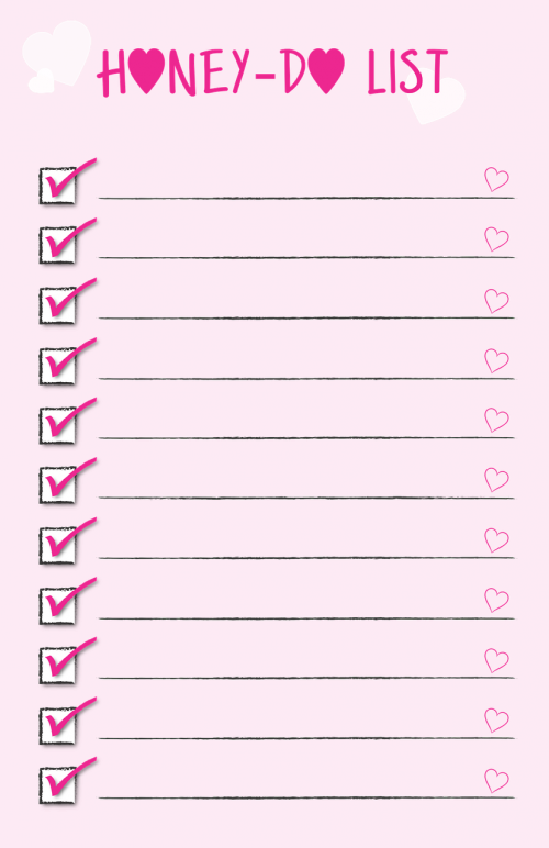 checklist honey list
