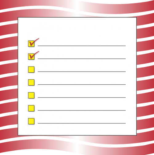 checklist to do activities