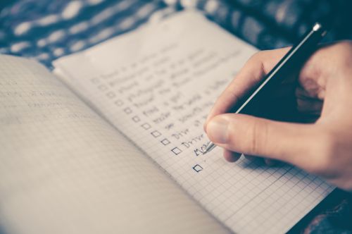 checklist goals box