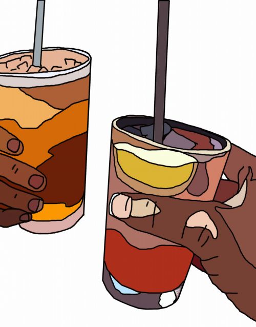 Cheers Glasses Illustration