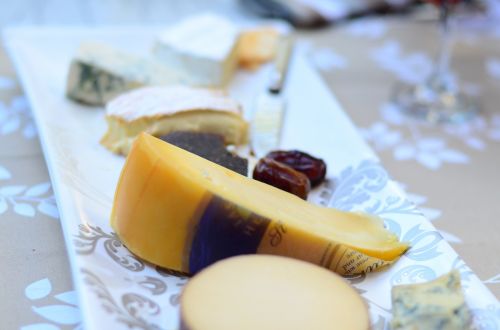 cheese plate blue