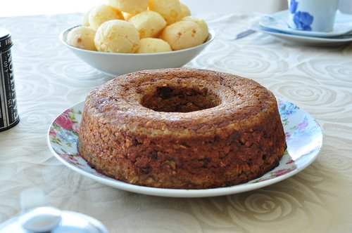 cheese bread  cake  coffee