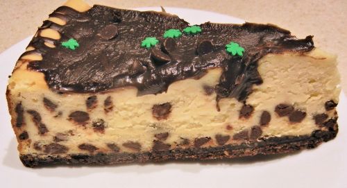 cheese cake chocolate chips chocolate topping