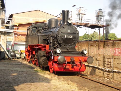 chemnitz  railway museum  steam locomotive