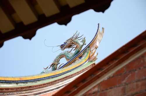 cheng tian temple cornices ancient architecture