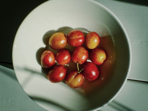 cherries cherry cherries on a plate