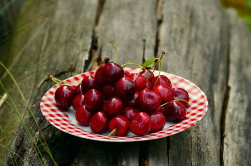 cherries fruits sweet cherry