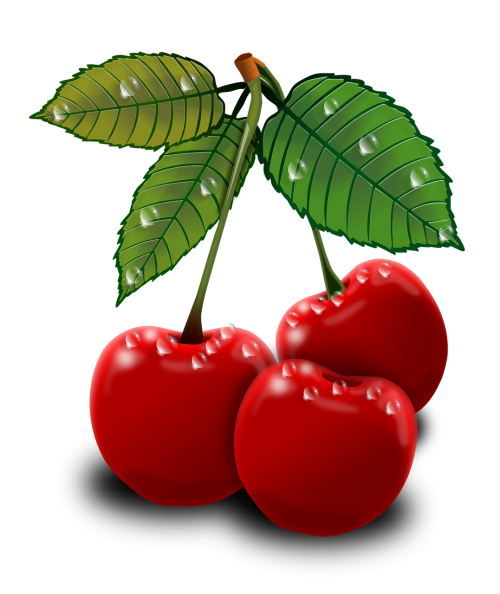 cherries fruits berries
