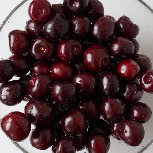 cherries eating fruit