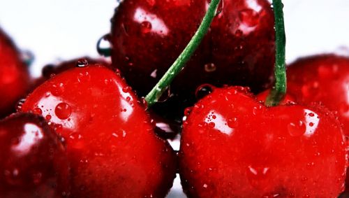 cherries fruit red fruit