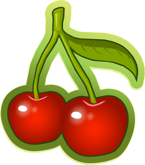 cherries stem fruit