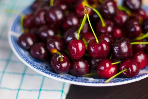 cherries fruits food