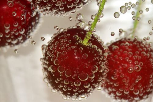 cherry blow water bubbles