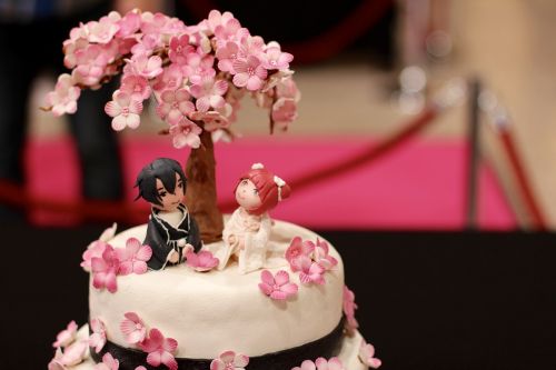 cake cherry blossoms hanami