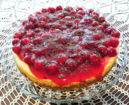 cherry cheese cake cookie base food