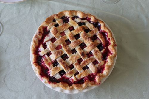 cherry pie fresh baked