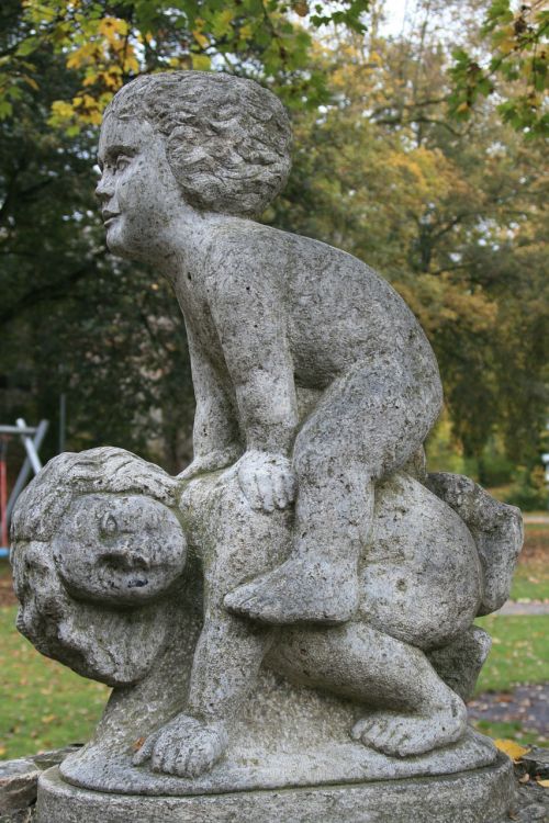 cherub park angel figure