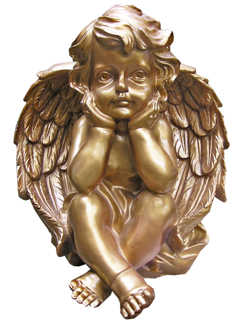 cherub golden christmas