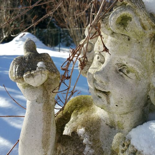 cherub sculpture stone