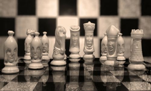 chess black white chess game