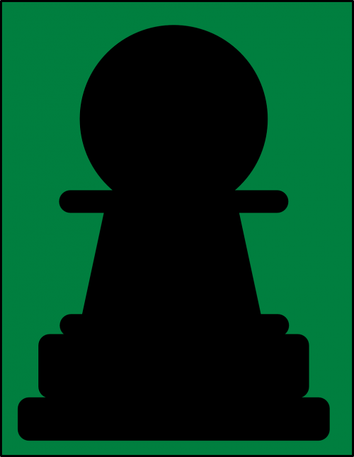 chess pawn green