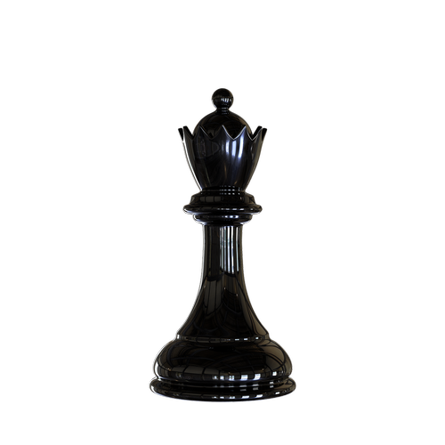 chess  the figure of the queen black  checkerboard