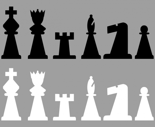 chess meeples black