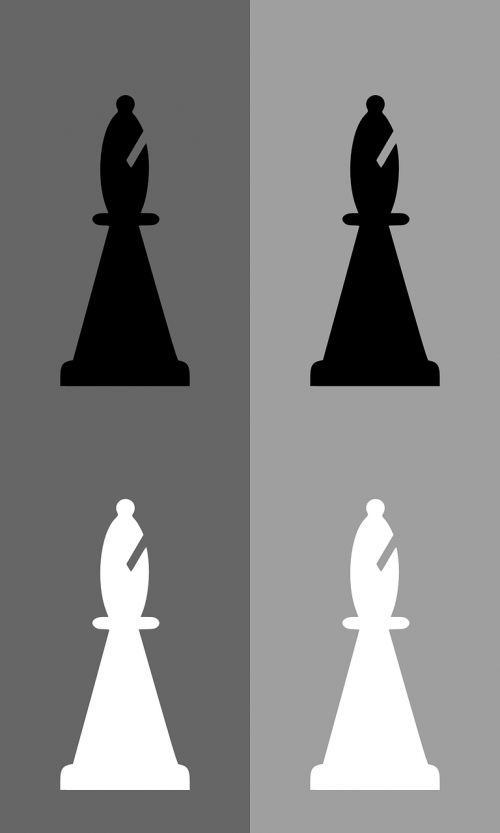 chess bishop black