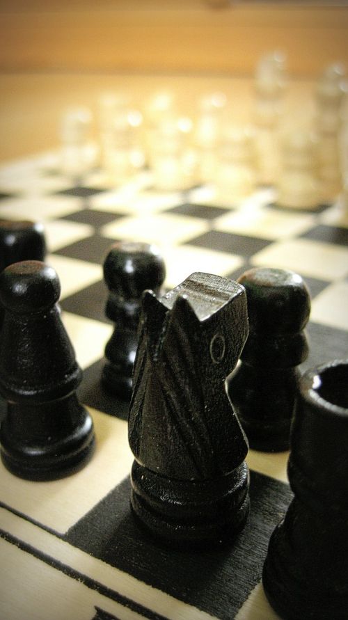 chess figures chessboard