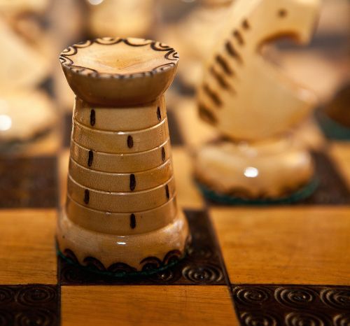chess tower chessman