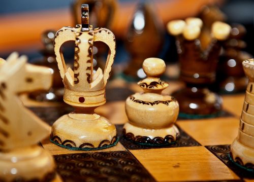 chess wooden chess chess rzeżbione