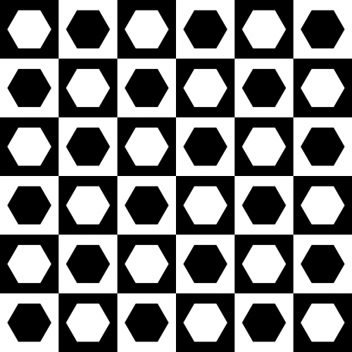 chessboard hexagons squares