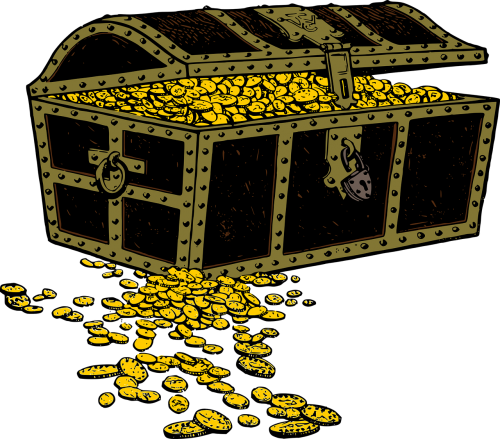 chest coins gold