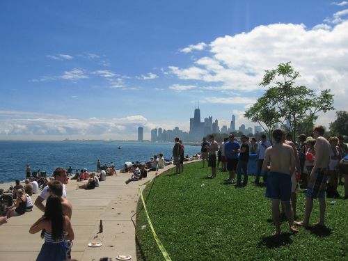 chicago lake front skyline