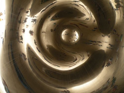 chicago bean reflection abstract