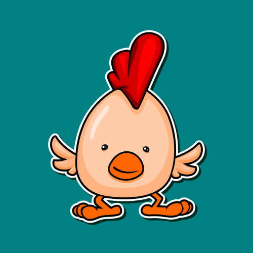 chicken cute mascot