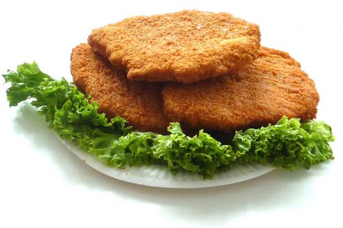 chicken cutlet schnitzel food