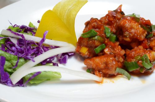 chicken manchurian dry food chinese